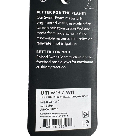 Men's Cream Allbirds Flip Flops - Picture 5 of 5